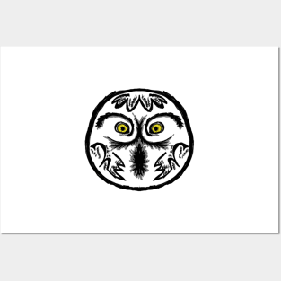 Snowy Owl Head Posters and Art